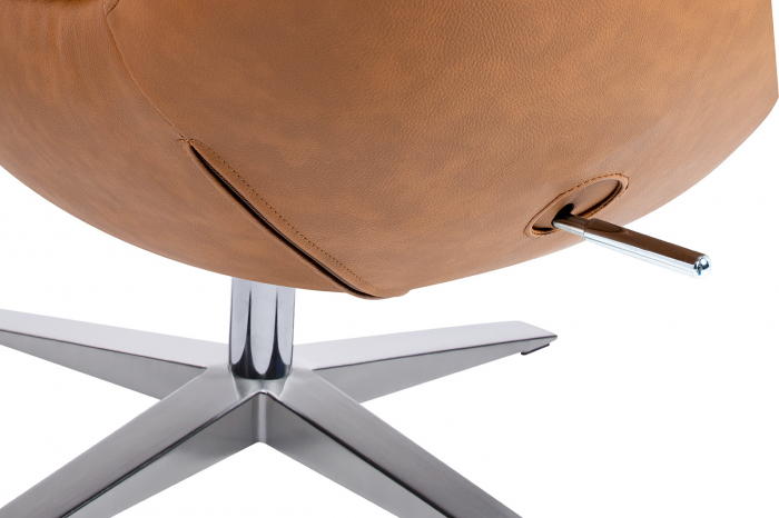 Fotoliu lux Egg Wide piele ecologica diverse culori- baza rotativa cromata, HE-066.P584.71 - King [44]
