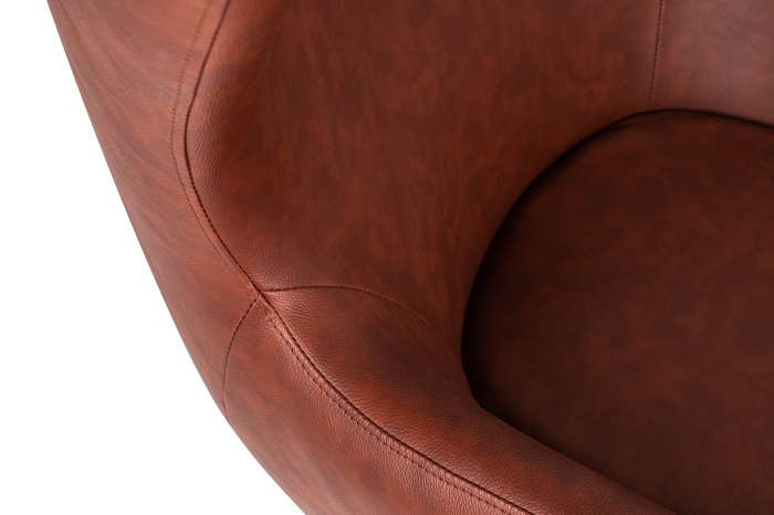 Fotoliu lux Egg Wide piele ecologica diverse culori- baza rotativa cromata, HE-066.P584.71 - King [55]