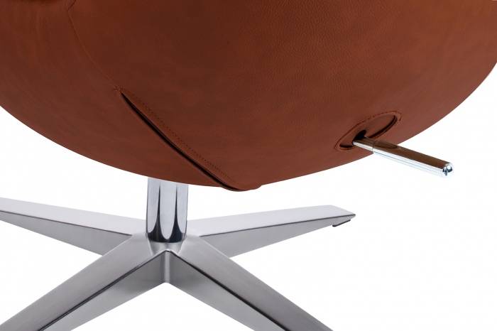 Fotoliu lux Egg Wide piele ecologica diverse culori- baza rotativa cromata, HE-066.P584.71 - King [58]
