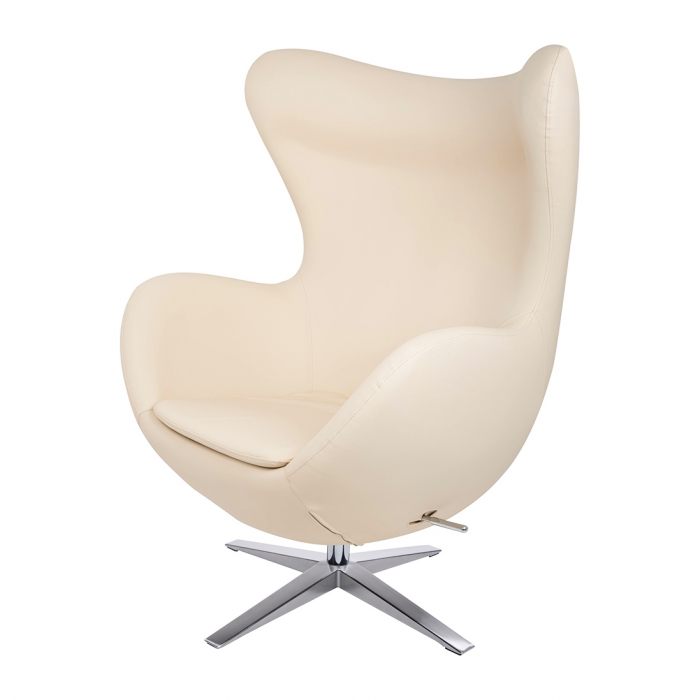 Fotoliu lux Egg Wide piele ecologica diverse culori- baza rotativa cromata, HE-066.P584.71 - King [24]