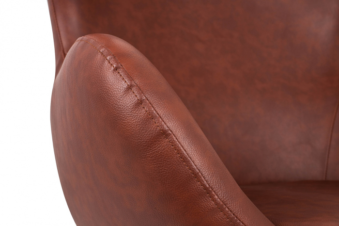 Fotoliu lux Egg Wide piele ecologica diverse culori- baza rotativa cromata, HE-066.P584.71 - King [57]