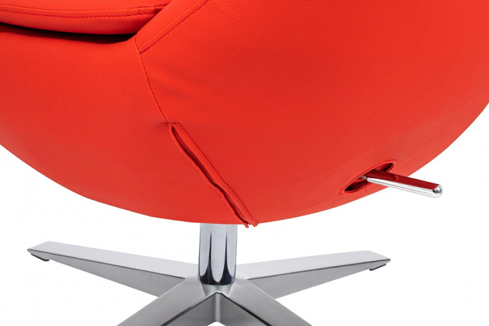 Fotoliu lux Egg Wide piele ecologica diverse culori- baza rotativa cromata, HE-066.P584.71 - King [72]
