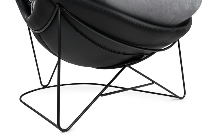 Fotoliu Otilia Stand Velvet 90x100x90 cm, Gri Închis - King Home [9]