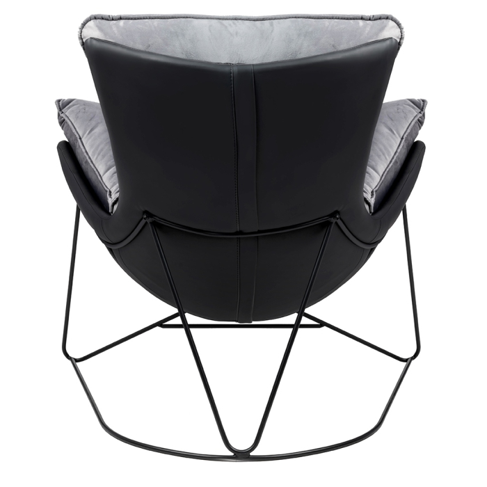 Fotoliu Otilia Stand Velvet 90x100x90 cm, Gri Închis - King Home [4]