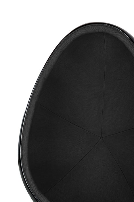 Fotoliu Ovalia Black 90x80x132 cm, Metal Negru Lucios - King Home [6]