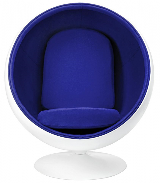 Fotoliu pivotant sfera design lux Ball, casmir/fibra de sticla, rosu/negru/albastru, JH-066.CZERWONY - King [9]