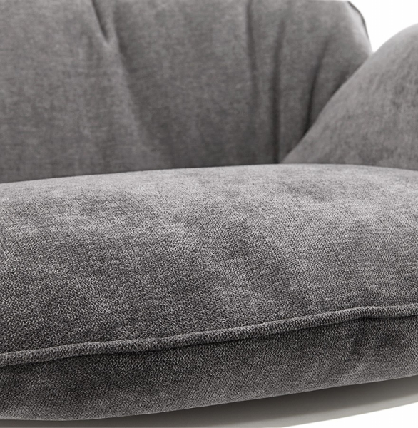 Fotoliu balansoar gri modern Polochon cu perne moi detasabile, design modern, AC01290LG - Kokoon [5]