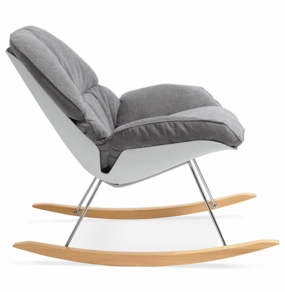 Fotoliu balansoar gri modern Polochon cu perne moi detasabile, design modern, AC01290LG - Kokoon [3]