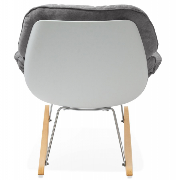 Fotoliu balansoar gri modern Polochon cu perne moi detasabile, design modern, AC01290LG - Kokoon [4]