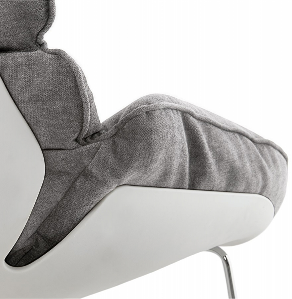 Fotoliu balansoar gri modern Polochon cu perne moi detasabile, design modern, AC01290LG - Kokoon [7]