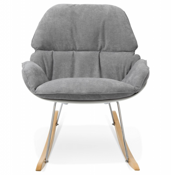 Fotoliu balansoar gri modern Polochon cu perne moi detasabile, design modern, AC01290LG - Kokoon [2]