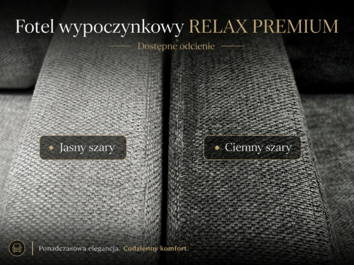 Fotoliu Relax Premium 67x80x100 cm, Gri Deschis - King Home [13]