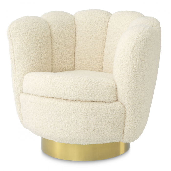   Scaun rotativ Mirage din blană artificială 113485 EICHHOLTZ [1]