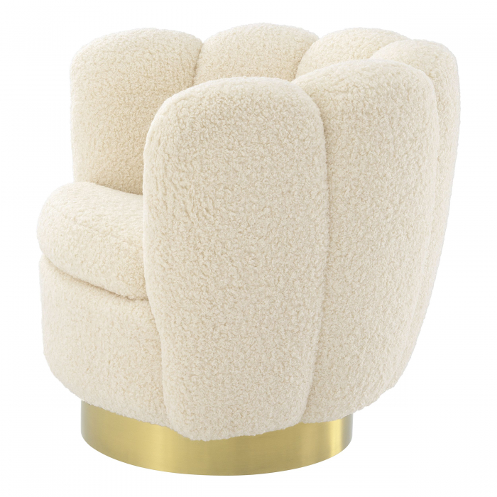   Scaun rotativ Mirage din blană artificială 113485 EICHHOLTZ [2]