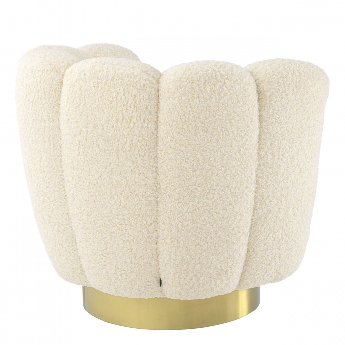   Scaun rotativ Mirage din blană artificială 113485 EICHHOLTZ [4]
