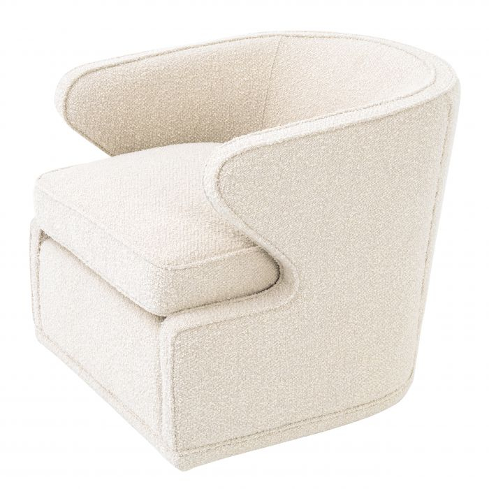   Scaun rotativ Dorset bouclé crem 113989 EICHHOLTZ [6]