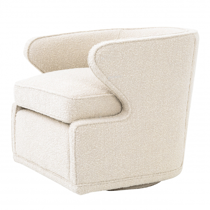   Scaun rotativ Dorset bouclé crem 113989 EICHHOLTZ [3]