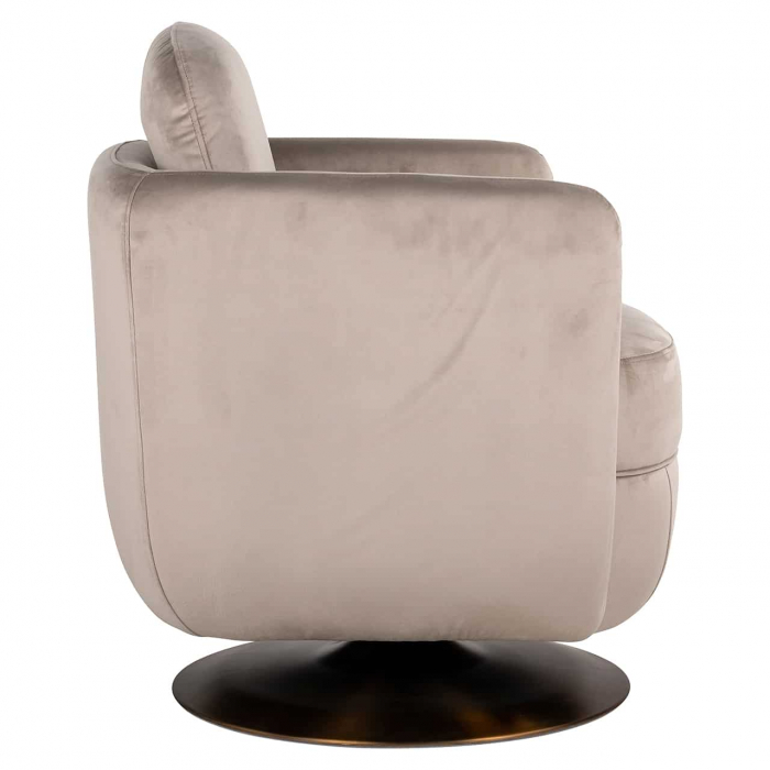 Fotoliu rotativ Turner kaki catifea ignifugată (FR-Quartz 903 Khaki), S4576 FR KHAKI VELVET - Richmond Interiors [2]
