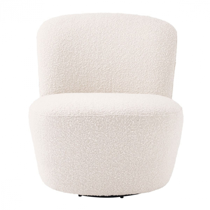   Scaun rotativ Doria bouclé crem 113458 EICHHOLTZ [2]