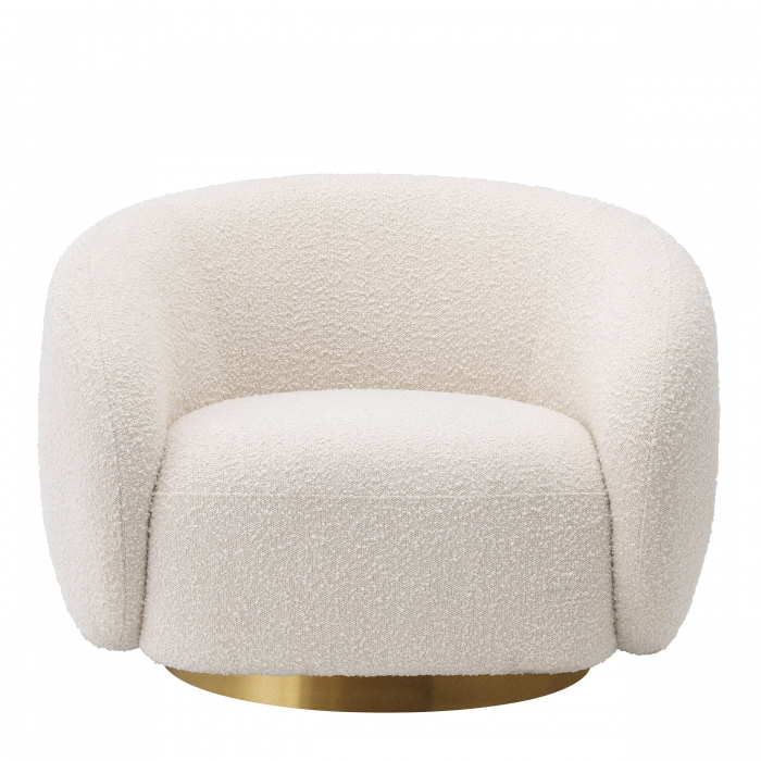   Scaun rotativ Brice bouclé crem 114429 EICHHOLTZ [2]