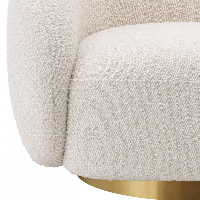   Scaun rotativ Brice bouclé crem 114429 EICHHOLTZ [5]