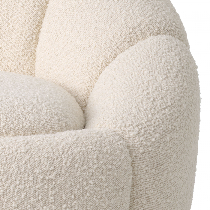   Scaun rotativ Inger bouclé crem 115258 EICHHOLTZ [5]