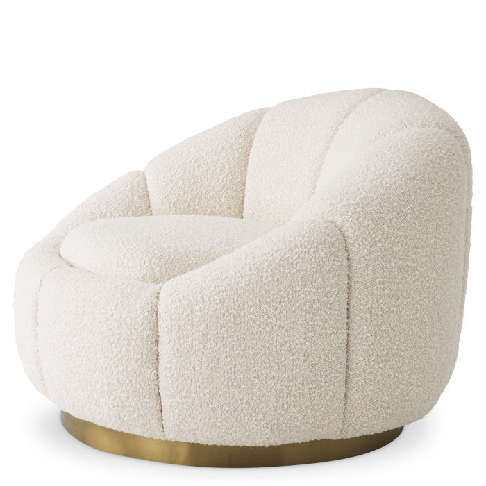   Scaun rotativ Inger bouclé crem 115258 EICHHOLTZ [4]