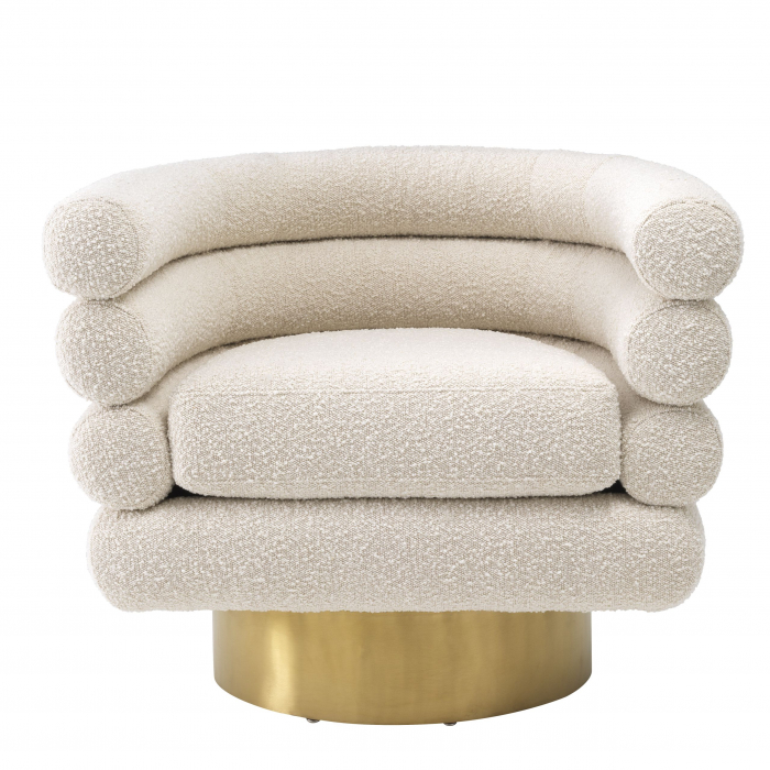   Scaun rotativ Maguire bouclé crem 113939 EICHHOLTZ [2]