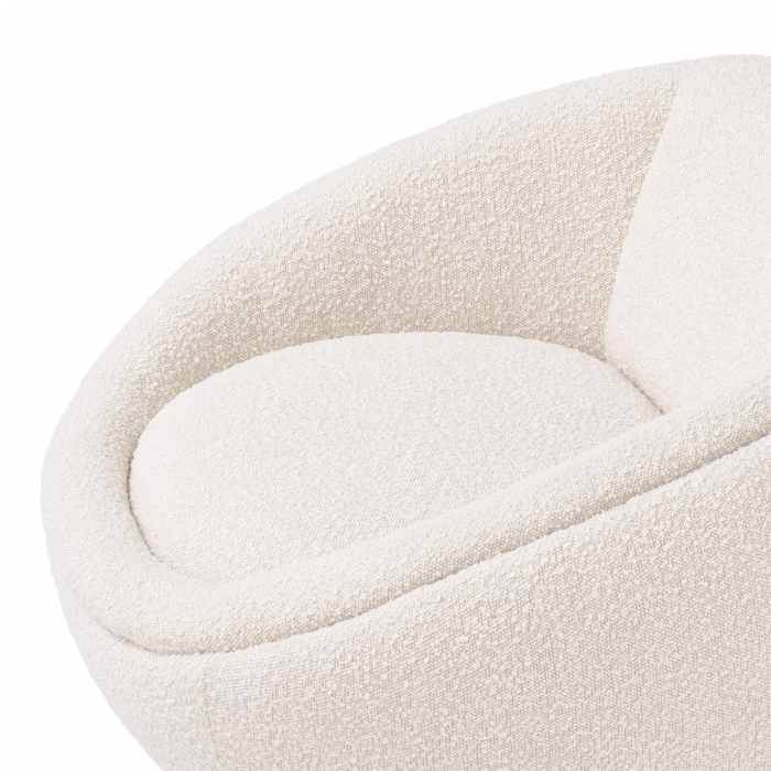   Scaun rotativ Bollinger bouclé crem 114819 EICHHOLTZ [5]