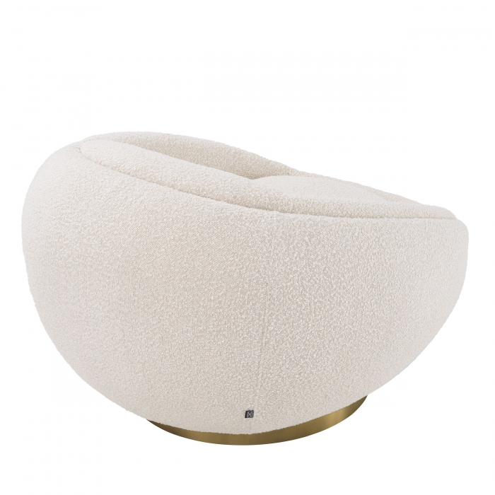   Scaun rotativ Bollinger bouclé crem 114819 EICHHOLTZ [4]
