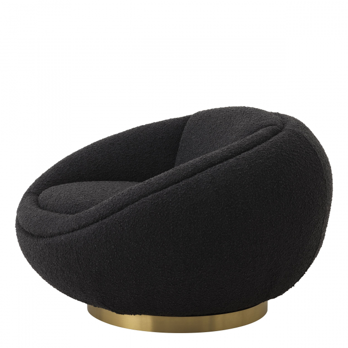   Scaun rotativ Bollinger bouclé crem 114819 EICHHOLTZ [9]