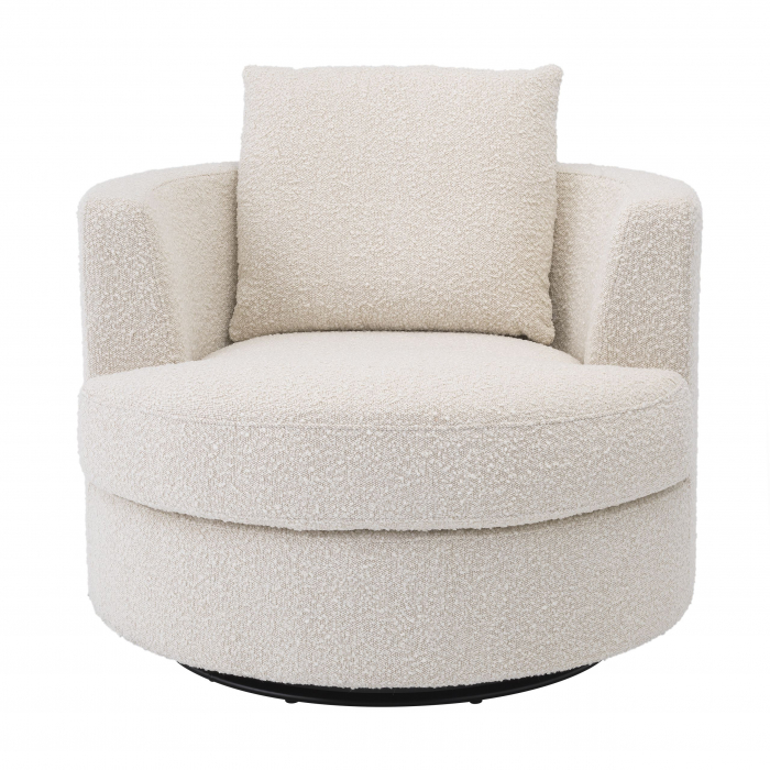   Scaun rotativ Felix bouclé crem 113960 EICHHOLTZ [2]