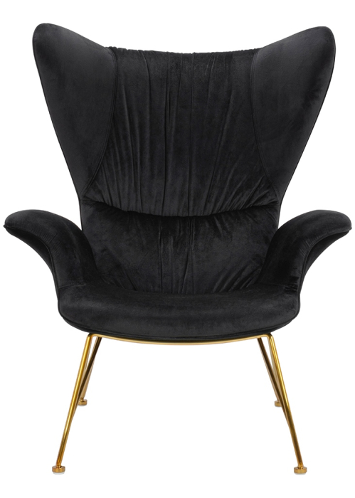 Fotoliu Shrimp Velvet 86x83x104 cm, Auriu - King Home [6]