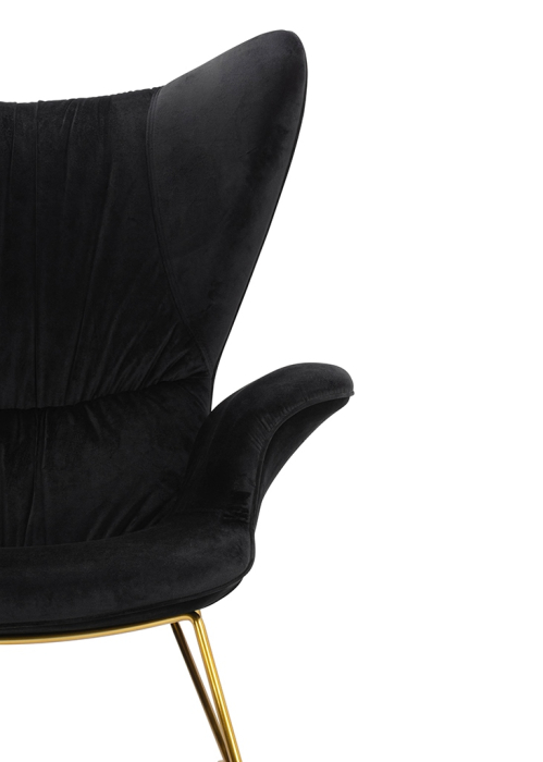 Fotoliu Shrimp Velvet 86x83x104 cm, Auriu - King Home [7]