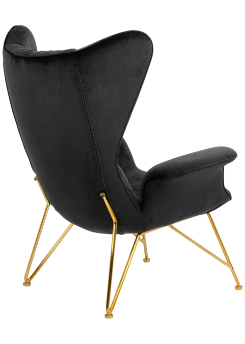 Fotoliu Shrimp Velvet 86x83x104 cm, Auriu - King Home [5]