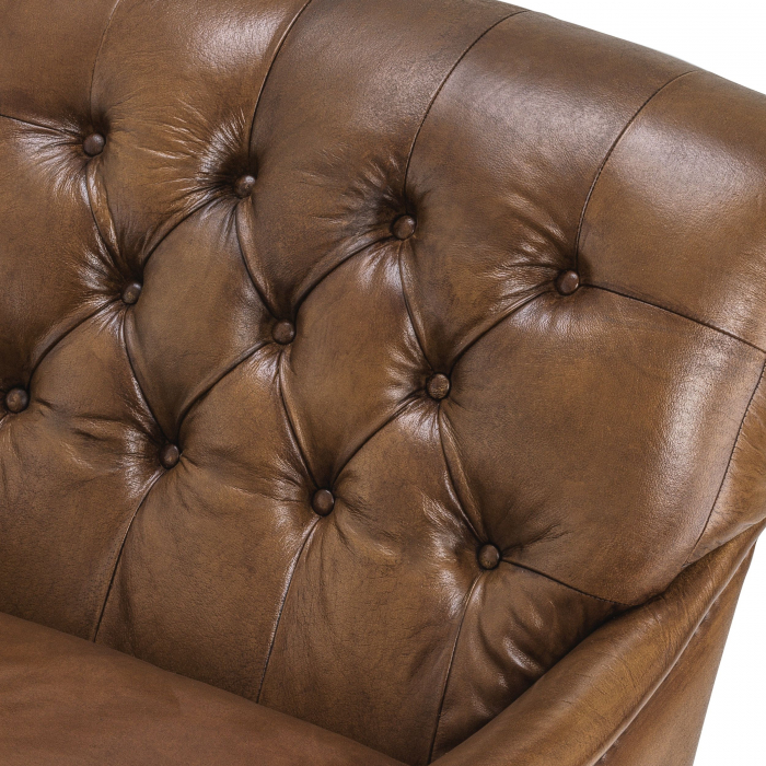   Scaun de club Caledonian din piele de tutun 107011 EICHHOLTZ [5]