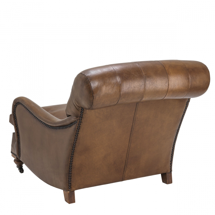   Scaun de club Caledonian din piele de tutun 107011 EICHHOLTZ [4]