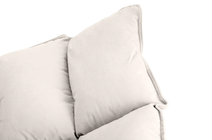 Fotoliu Swing Velvet 98x95x89 cm, Metal Bej - King Home [7]