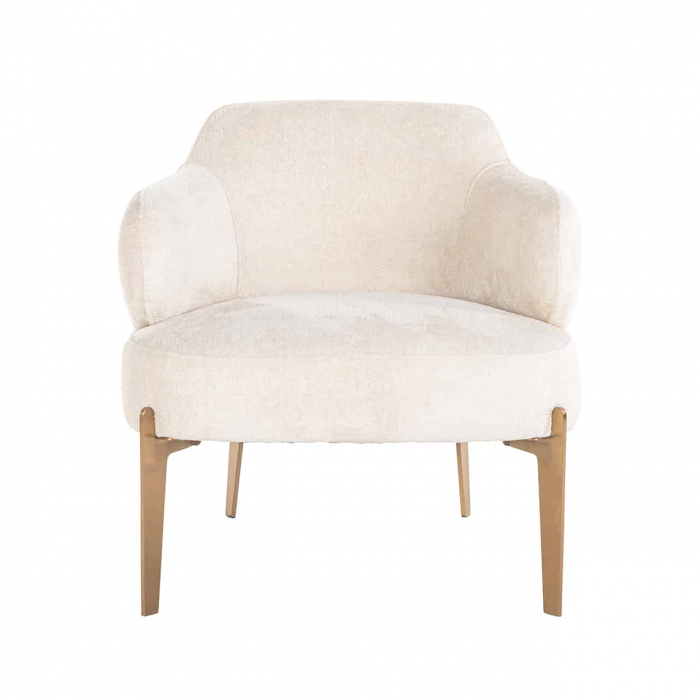 Fotoliu Venus chenille alb (Bergen 900 chenille alb), S4558 WHITE CHENILLE - Richmond Interiors [4]