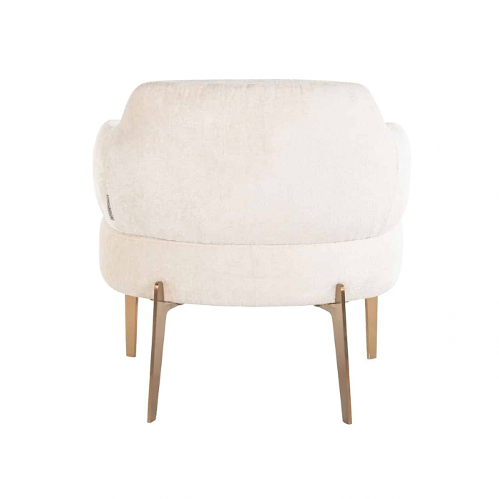 Fotoliu Venus chenille alb (Bergen 900 chenille alb), S4558 WHITE CHENILLE - Richmond Interiors [3]