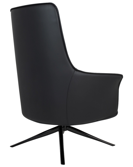 Fotoliu Victor 80x73x104 cm, Pu și Metal Negru - King Home [3]