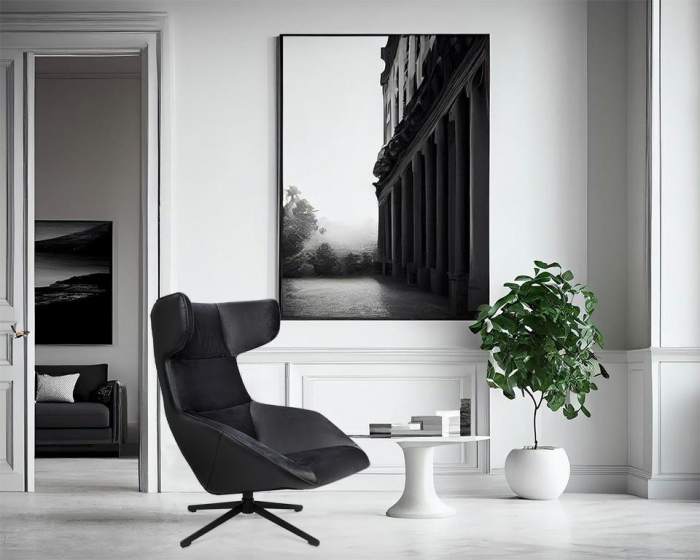 Fotoliu Vita Velvet 75x90x103 cm, Negru - King Home [9]