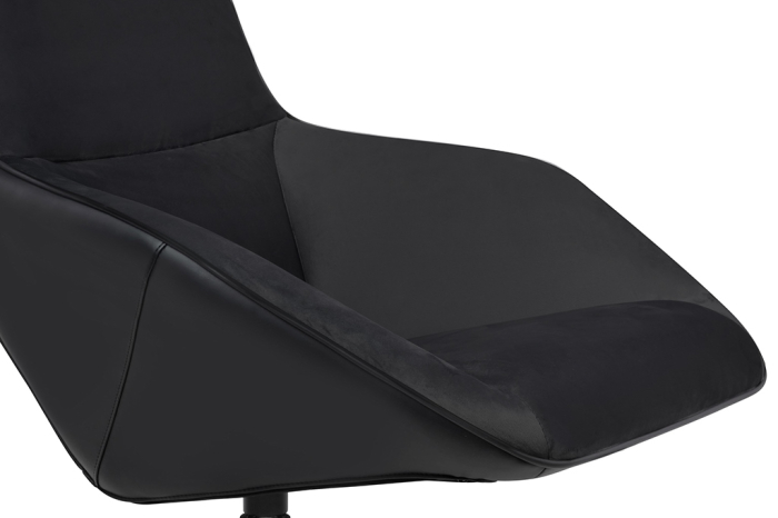 Fotoliu Vita Velvet 75x90x103 cm, Negru - King Home [6]