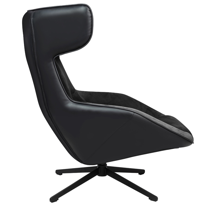 Fotoliu Vita Velvet 75x90x103 cm, Negru - King Home [3]