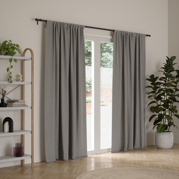 Galerie pentru Perdele Cleo, Oțel Negru Ecologic - Umbra [4]