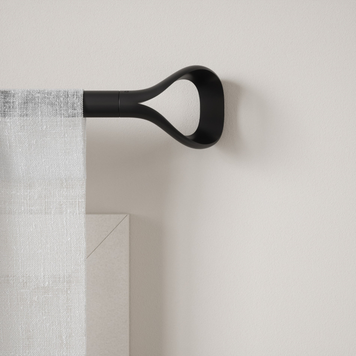 Galerie pentru Perdele Loop 1, Negru Mat - Umbra [2]
