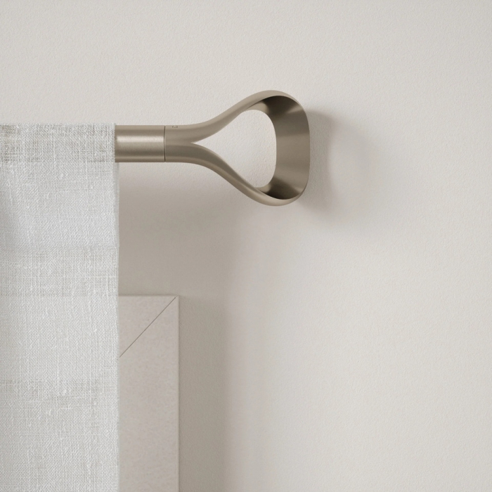 Galerie pentru Perdele Loop 1, Nichel Mat - Umbra [2]