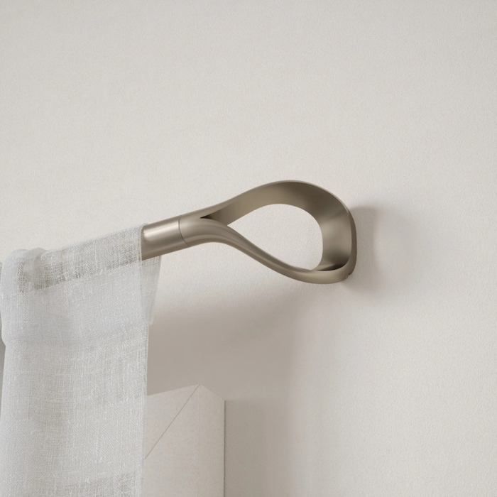 Galerie pentru Perdele Loop 1, Nichel Mat - Umbra [3]