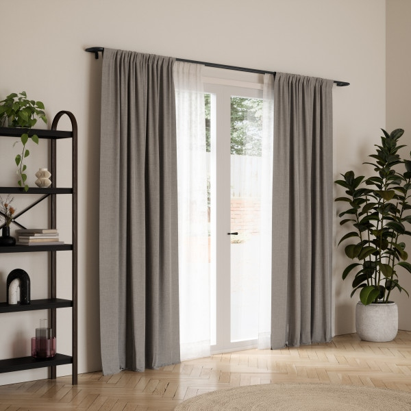 Galerie pentru Perdele Twilight Double 76x5x12 cm, Metal Negru Mat - Umbra [3]