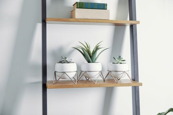 Ghiveci Decorativ Potsy 14x12x14 cm, Alb Mat - Umbra [5]